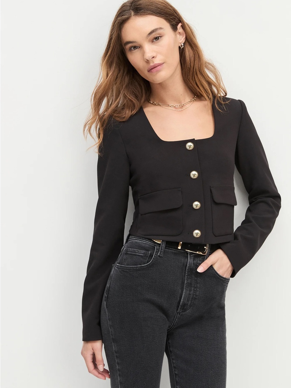 Favorite Daughter The Laura Crop Jacket Size Medium